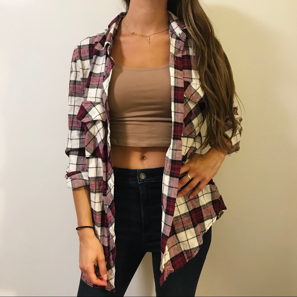 Forever 21 Red/White Flannel